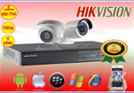 Trọn bộ 03 camera HD720P HIKVISION DS-2CE56C0T-IR dòng tiêu chuẩn, không phát sinh phí